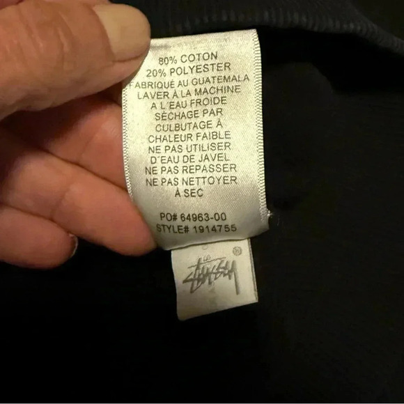 STUSSY | Black Crown Logo Crewneck Sweatshirt Graphic size XS - Picture 6 of 6